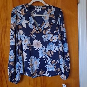 Ophelia Roe floral women's dress shirt/blouse